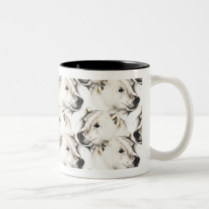 De Café Em Dois Tons Caneca - urso polar