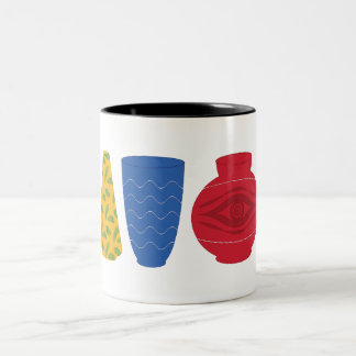 De Café Em Dois Tons Caneca Vasos Egípcios Modernos