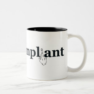 De Café Em Dois Tons Caneca velho grande Não-Complacente