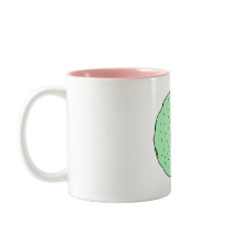 Caneca verde da rosquinha
