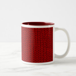 De Café Em Dois Tons Caneca vermelha da camisola