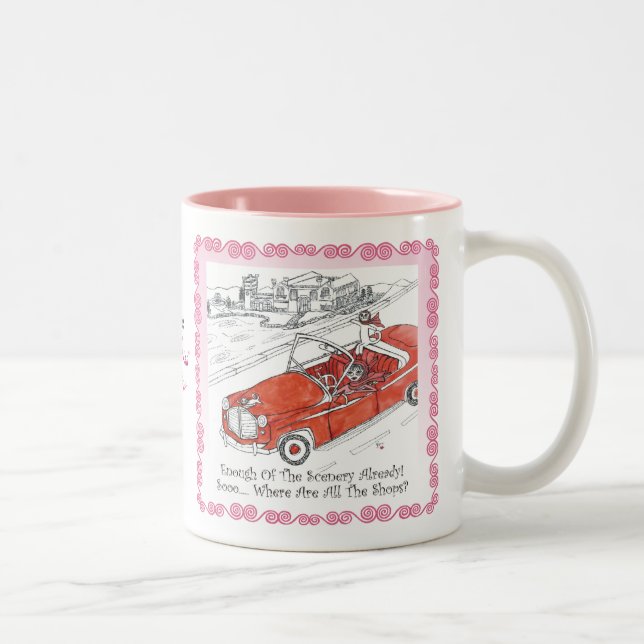 De Café Em Dois Tons CANECA vermelha do carro (Direita)