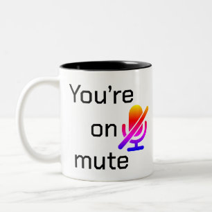 De Café Em Dois Tons Caneca 'Você está no mudo' Introvertido Sarcástico