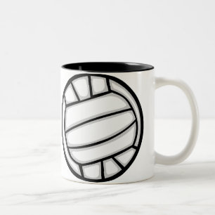 De Café Em Dois Tons Caneca - voleibol