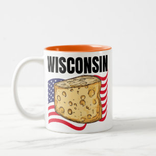 De Café Em Dois Tons Caneca Wisconsin Two-Tone