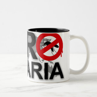 De Café Em Dois Tons Caneca zero da malária