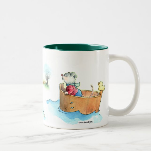 De Café Em Dois Tons Capitão Rato na caneca do barco (Direita)