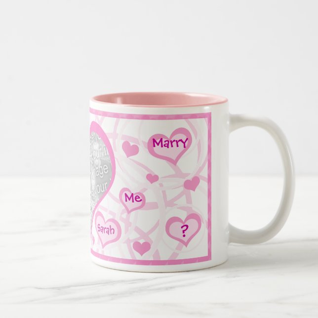 De Café Em Dois Tons Case-me foto da proposta & caneca feitas sob (Direita)