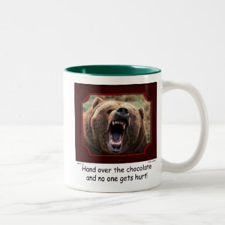 De Café Em Dois Tons "Ceda caneca do urso do chocolate"