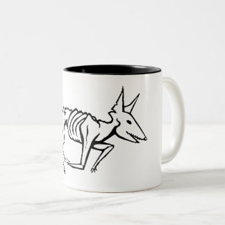 De Café Em Dois Tons Chacal 11oz Rotting. Caneca