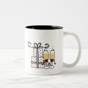 De Café Em Dois Tons Champagne e caneca dos presentes