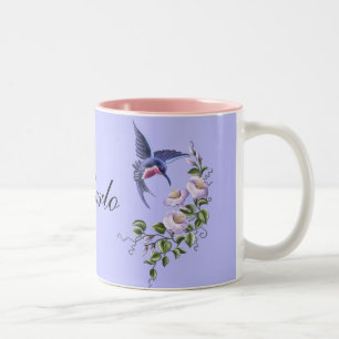 De Café Em Dois Tons Colibri com a caneca das flores 2