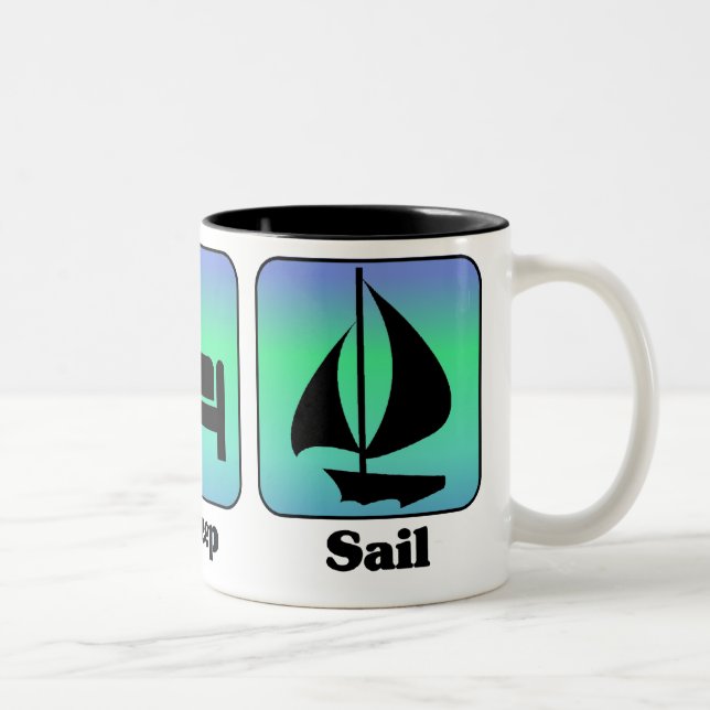 De Café Em Dois Tons Coma a caneca da vela do sono (Direita)