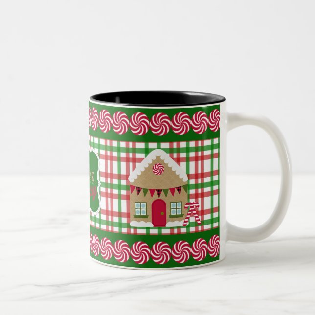 De Café Em Dois Tons Coma, bebida & seja caneca alegre do (Direita)