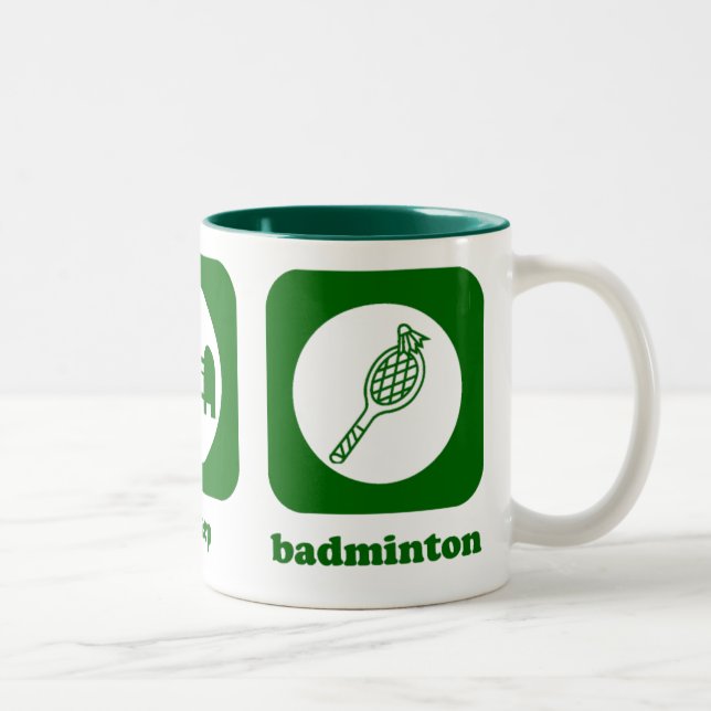 De Café Em Dois Tons Coma. Sono. Badminton. Caneca (Direita)