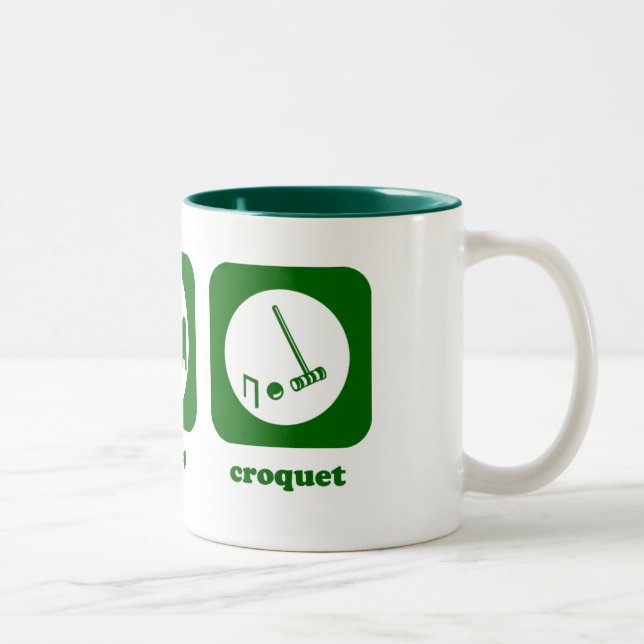 De Café Em Dois Tons Coma. Sono. Croquet. Caneca (Direita)