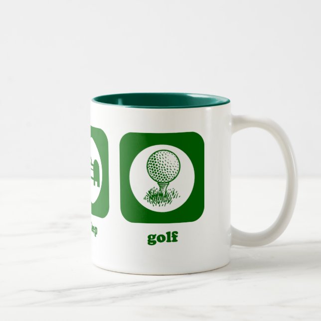 De Café Em Dois Tons Coma. Sono. Golfe. Caneca (Direita)