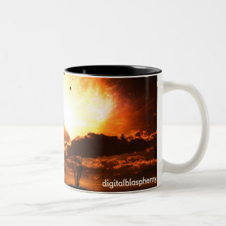 De Café Em Dois Tons Começo da caneca da extremidade