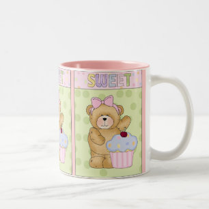 De Café Em Dois Tons Comida doce da caneca do cupcake