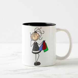 De Café Em Dois Tons Compra e figura caneca da vara do telemóvel