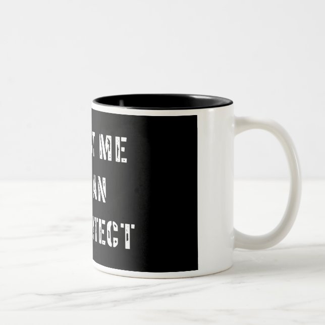 De Café Em Dois Tons Confie que eu mim é uma caneca do arquiteto (Direita)
