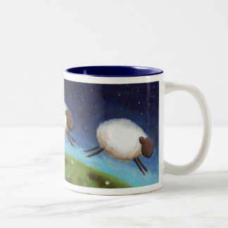 De Café Em Dois Tons Contando a caneca dos carneiros