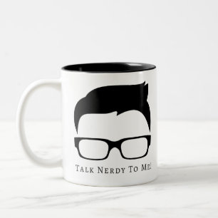De Café Em Dois Tons Conversa Nerdy a mim caneca