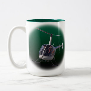 De Café Em Dois Tons Copos legal & presentes do helicóptero da caneca