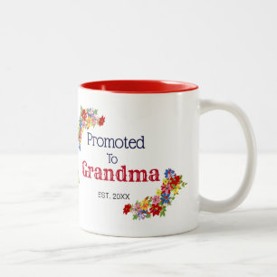 De Café Em Dois Tons Costume promovido à caneca da avó