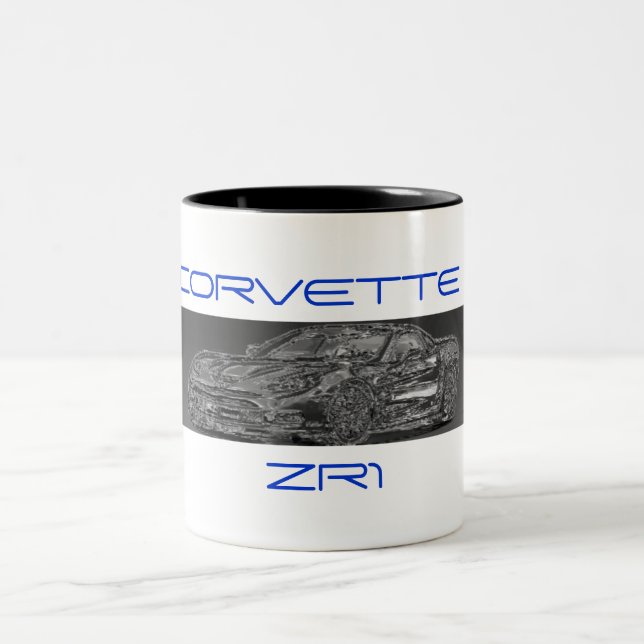 De Café Em Dois Tons Cromo CORVETA, CANECA ZR1 (Centro)