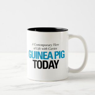 De Café Em Dois Tons Da cobaia caneca do logotipo hoje