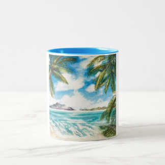 De Café Em Dois Tons Da "ilha eternidade: Caneca da costa da manhã" 11