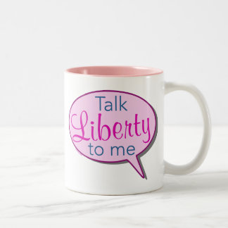 De Café Em Dois Tons Da "liberdade conversa a mim" caneca