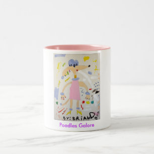 De Café Em Dois Tons Das caniches caneca abundante