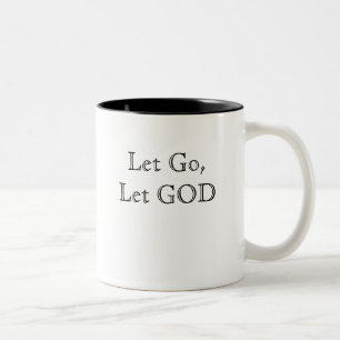 De Café Em Dois Tons Deixado vá, deixe a caneca do DEUS