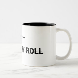 De Café Em Dois Tons Deixais lhe para rolar a caneca do rolo do bebê