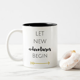 De Café Em Dois Tons deixe aventuras novas começar a caneca das