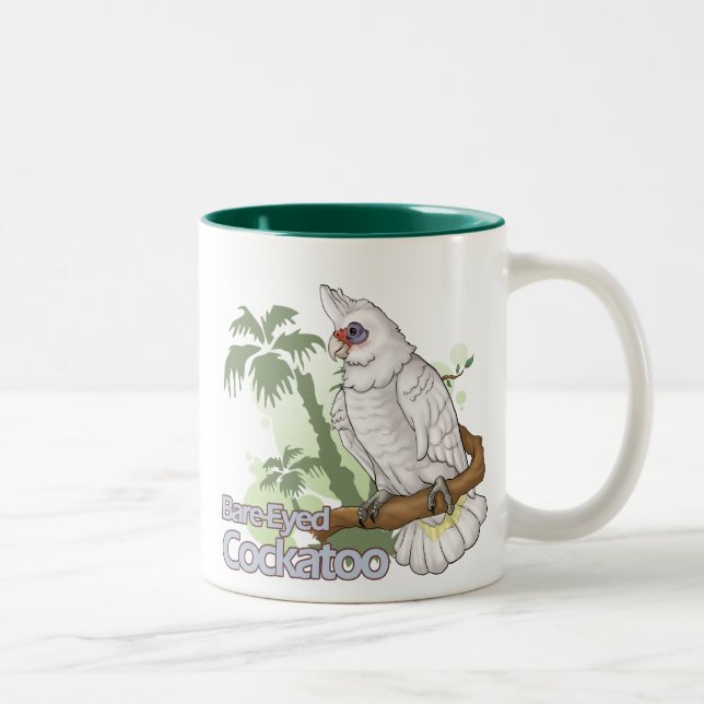 De Café Em Dois Tons 'demasiado caneca Desencapado-eyed (Direita)