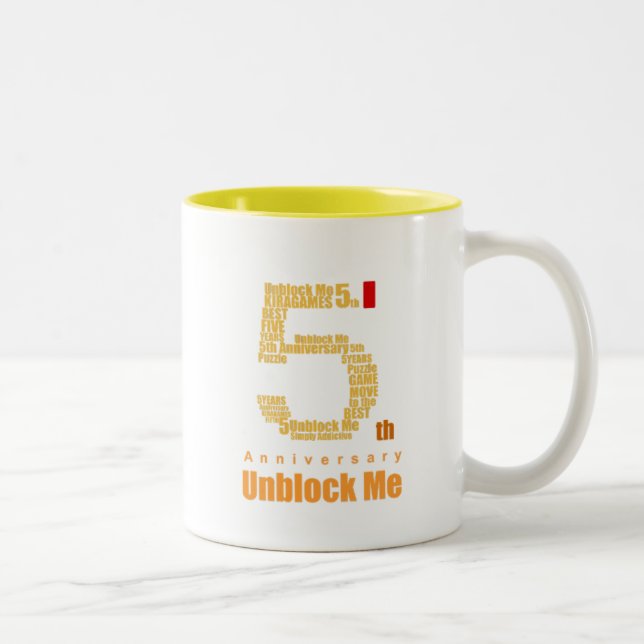De Café Em Dois Tons Desbloqueie-me a 5a caneca 03 dos anos (Direita)