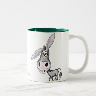 De Café Em Dois Tons Design engraçado da caneca do asno