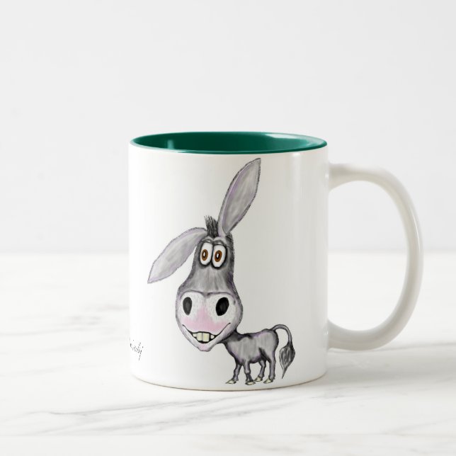 De Café Em Dois Tons Design engraçado da caneca do asno (Direita)