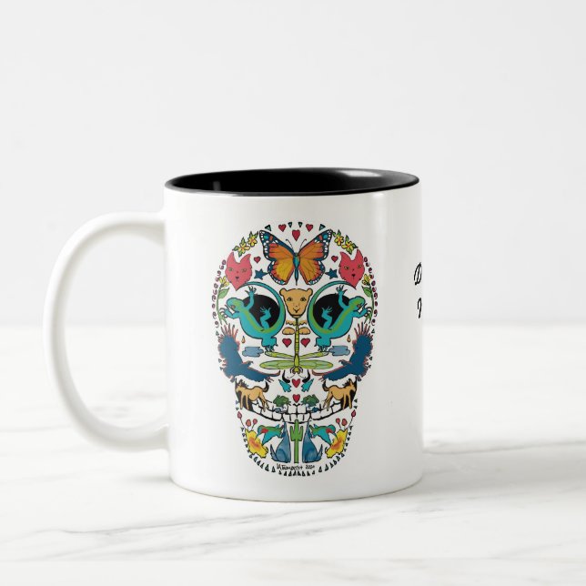 De Café Em Dois Tons Dia da Caneca Animal Morta (Esquerda)