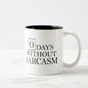 De Café Em Dois Tons Dias zero sem caneca do sarcasmo