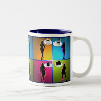 De Café Em Dois Tons Dispositivo-ho caneca