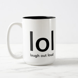 De Café Em Dois Tons do riso caneca alta para fora
