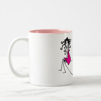 De Café Em Dois Tons Doce Sips: Rosa - Loreen Loves Caneca