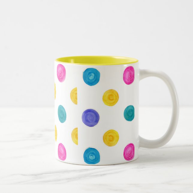 De Café Em Dois Tons ::: Doces borbulhantes doces::: Caneca (Direita)
