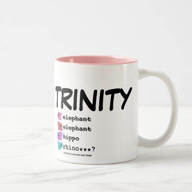 De Café Em Dois Tons e.e.h.r…? Caneca destro da trindade (Direita)