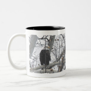 De Café Em Dois Tons Eagles na caneca grande do lago