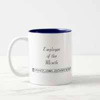 Empregado da caneca do mês